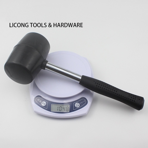 🔥 {Đủ Size} BÚA CAO SU ĐEN CÁN INOX CAO CẤP – KHÔNG ĐÀN HỒI, ĐÓNG ÊM, KHÔNG TRẦY XƯỚC 🔥