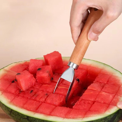 {Đủ Mẫu} Muỗng Múc Trái Cây Đa Năng  Dụng Cụ Thìa Kem Dưa Hấu Inox  Watermelon Cutter Fork Stainless Steel Fruit Cutter