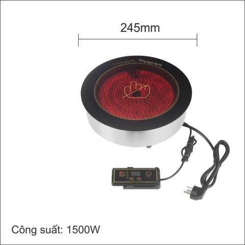 Bếp Hồng Ngoại Lẩu Tròn Đặt Âm Bàn 220v Không Kén Nồi, Điều Khiển Rời