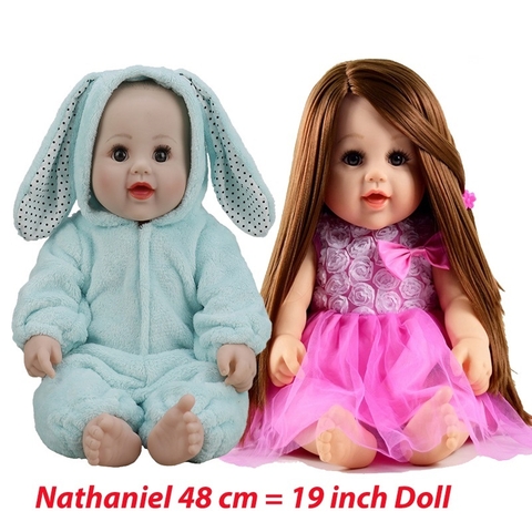 {Đủ mẫu, Giá Sỉ} Búp Bê Tái Sinh Nhựa Mềm Cao Cấp Nathaniel  48 cm 19 inch Mô Hình Búp Bê Tiền Sản