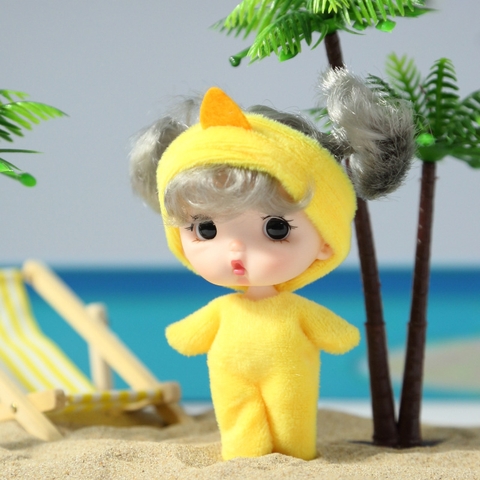 Búp Bê Em Bé Kawaii Mini OB 10 Cm = 3 Inch Kèm Trang Phục Động Vật Dễ Thương