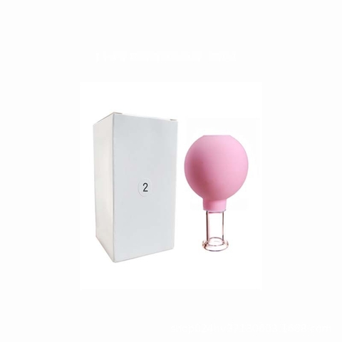 Cốc Chân Không PVC Đầu Thủy Tinh Hút Cơ Thể Massage Họ Kinh Tuyến Châm Cứu