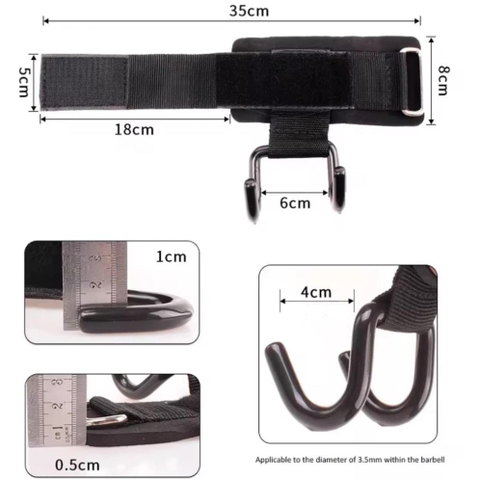 2 chiếc​​​​​​​ Đai Quấn Cổ Tay, Hỗ Trợ Cầm Tạ, Bảo Vệ Tay, Tăng Độ Bám, Chống Chấn Thương Tập Luyện PVN8273