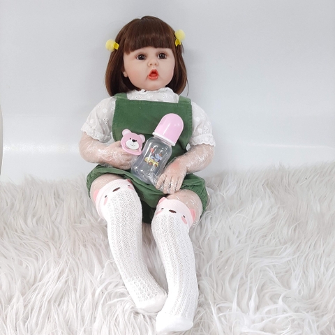 [Đủ mẫu] Búp Bê  Thân Gòn  Mềm Mại 60 cm = 24 inch Reborn Silicon Vinyl Doll