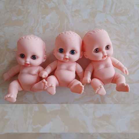 [Đủ mẫu] Búp Bê Nhựa mềm 12 cm 5 inch Vinyl reborn Baby Doll