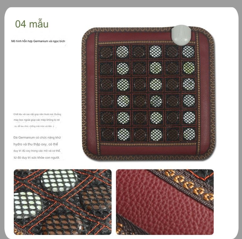 {Đủ Mẫu} Thảm Đệm Ấm Ngọc Bích Vuông 45 x 45 cm Đá Nóng Hàn Quốc, Nệm Sưởi Ấm Massage Trị Liệu 220V Món Quà Sức Khoẻ