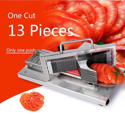 Máy Thái Cà Chua Inox 304 Cầm Tay – Dụng Cụ Cắt Lát Rau Củ Quả Đều Nhanh, Lưỡi Dao Tháo Rời PVN9606