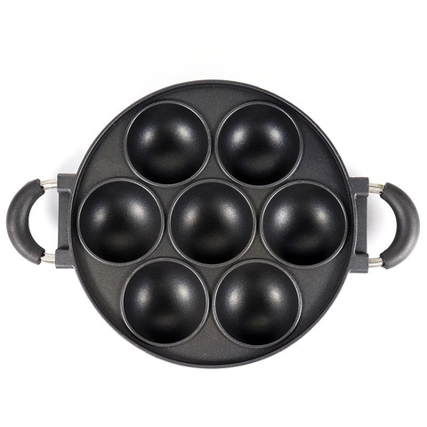 {Đủ Mẫu} Chảo Đúc Cao Cấp 28 Cm Khuôn Nướng Bánh Sandwich, Chiên Trứng, Chống Dính Buger Cake Pan