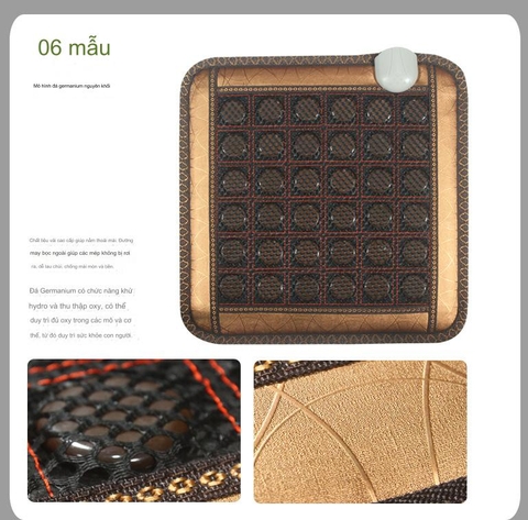 {Đủ Mẫu} Thảm Đệm Ấm Ngọc Bích Vuông 45 x 45 cm Đá Nóng Hàn Quốc, Nệm Sưởi Ấm Massage Trị Liệu 220V Món Quà Sức Khoẻ