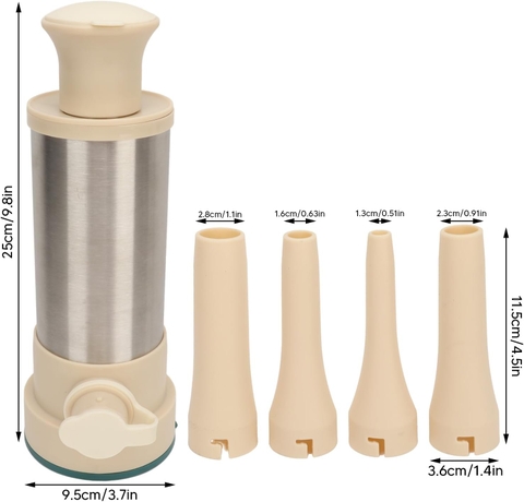 {Đủ mẫu} Bộ Dụng Cụ Ống Nhồi Xúc Xích, Lạp Xưởng, Dồi, Tạo Viên Thiết kế tiện dụng