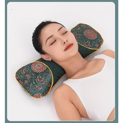 Gối Thảo Dược Ngải Cứu Giúp Giảm Đau Nhức Xương Khớp, Có Chức Năng Làm Nóng Bằng Điện, Hỗ Trợ Dưỡng Sinh.