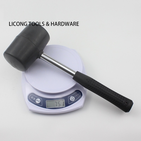 🔥 {Đủ Size} BÚA CAO SU ĐEN CÁN INOX CAO CẤP – KHÔNG ĐÀN HỒI, ĐÓNG ÊM, KHÔNG TRẦY XƯỚC 🔥