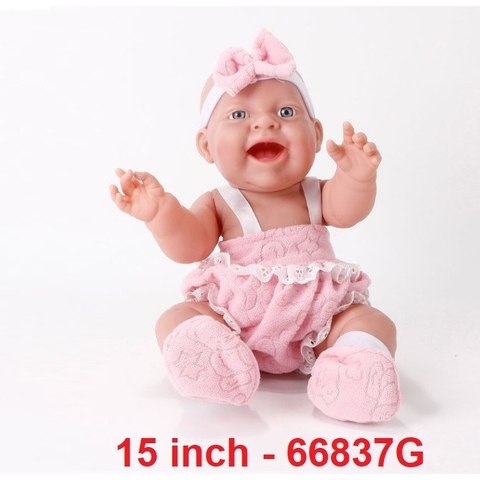 Búp Bê Tái Sinh Nhựa Mềm Mại 36 cm = 15 inch Anmiya Tây Ban Nha Body Full Silicon Vinyl Doll