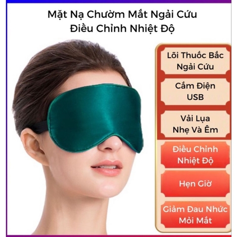 Túi Chườm Mắt Ngải Cứu - Điều Chỉnh Nhiệt Độ,Tự Động Hẹn Giờ
