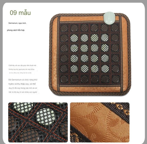 {Đủ Mẫu} Thảm Đệm Ấm Ngọc Bích Vuông 45 x 45 cm Đá Nóng Hàn Quốc, Nệm Sưởi Ấm Massage Trị Liệu 220V Món Quà Sức Khoẻ