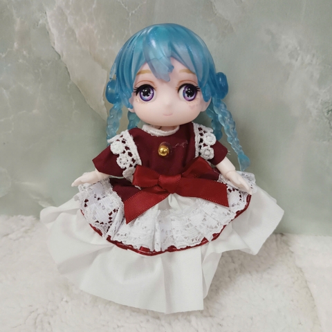 Búp bê khớp BJD 4 inch 13 cm hoạt hình Lắp Ráp Tóc Style Dbs Dream Fairy Maytree OB11 Starlight Academy