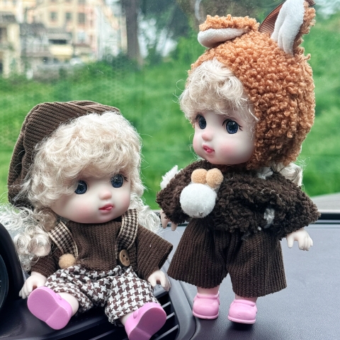 🧸 Búp Bê Nhựa Vinyl Dễ Thương 16 cm 6 inch Đồ Chơi Quà Tặng Sinh Nhật