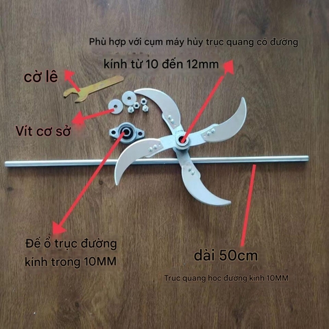 Phụ Kiện Máy Khoan Cải Tiến – Máy Cắt Cỏ / Máy Băm Rau Củ Quả Cho Gia Súc Gia Cầm
