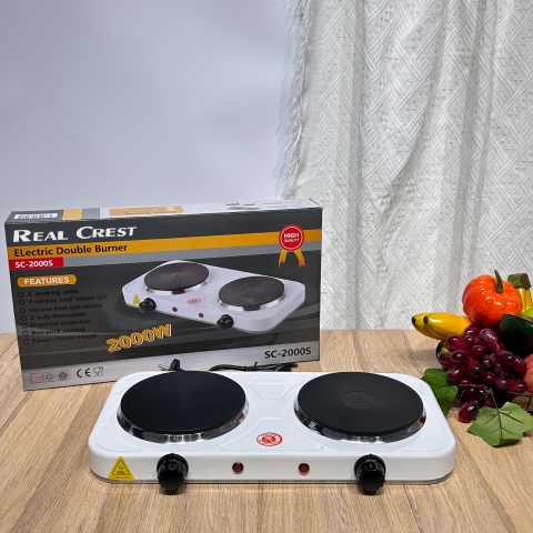 🔥 BẾP ĐIỆN Đôi Dùng Cho Gia Đình 2 MẶT 2000W – ELECTRIC HOT PLATE