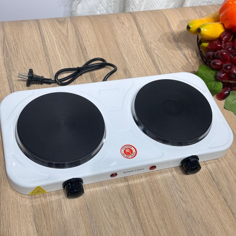 🔥 BẾP ĐIỆN Đôi Dùng Cho Gia Đình 2 MẶT 2000W – ELECTRIC HOT PLATE