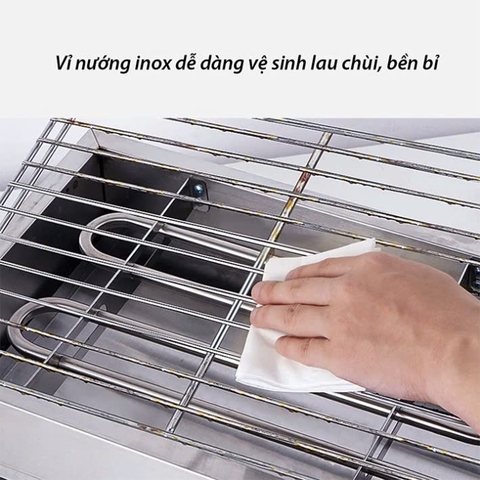 Bếp Điện Không Khói, Bếp Nướng Hải Sản BBQ 2800W  Đa Năng Nướng Thịt Xiên, Hải Sản, Đồ Ăn Nhanh