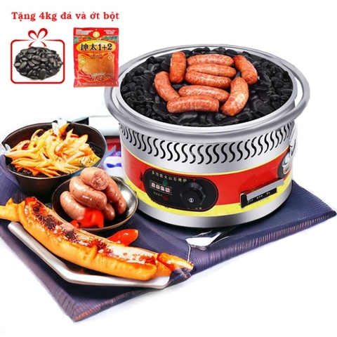 {Đủ Mẫu} Bếp Nướng Đá Lạp Xưởng Điện và Gas Size 42.5cm