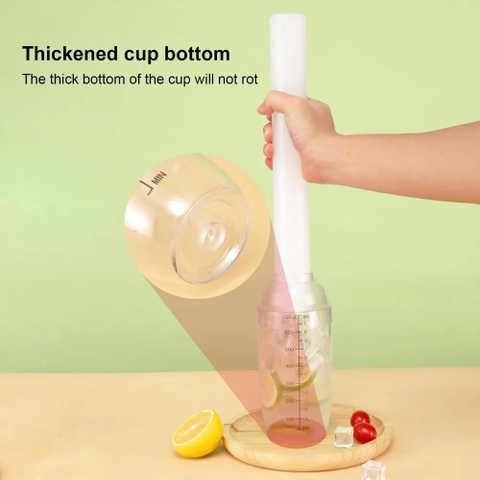 {Đủ Mẫu} Bình Lắc,  Ly Đong Nhựa Trong Suốt Dùng Trong Pha Chế Có Vạch Số