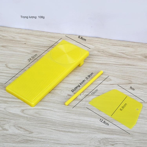 Bộ 3 Khuôn Làm Mì Ý, Thớt Làm Con Nui macaroni Tiện Dụng Cho Nhà Bếp PVN6116