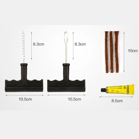 🔧 Bộ 8 Món Dụng Cụ Vá Lốp Không Săm Ô Tô, Xe Máy PVN9554