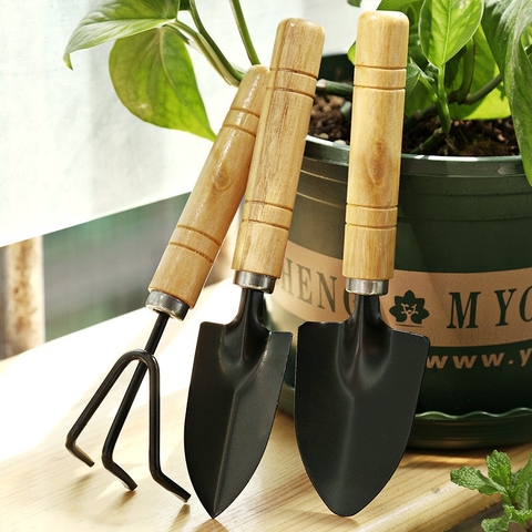 Bộ Dụng Cụ Làm Vườn 3 Món Vừa (Xẻng – Xới – Cào) PVN7878
