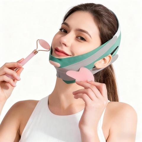 🌿 BỘ FULLBOX CÂY LĂN MIẾNG GUA SHA Nâng cơ, thon gọn mặt, thư giãn da