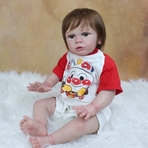 [Đủ mẫu] Búp Bê  Thân Gòn  Mềm Mại 60 cm = 24 inch Reborn Silicon Vinyl Doll