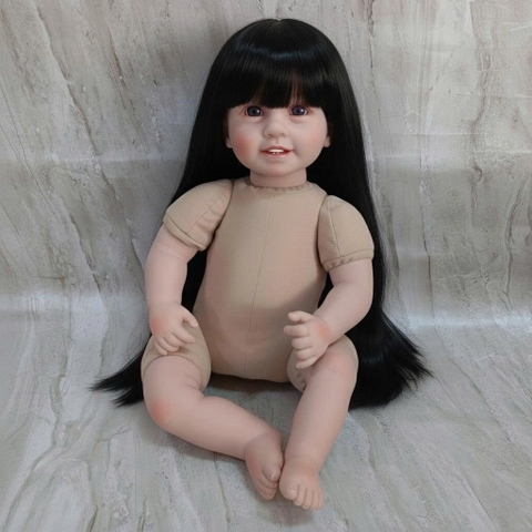 [Đủ mẫu] Búp Bê 55 cm = 22 inch Thân Gòn Mềm Mại  Reborn Silicon Vinyl Doll