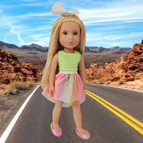 [Đủ mẫu] Búp Bê Mỹ Thời Trang Cô Gái Long Lanh Glitter Girls 35cm 14 inch 3+  Fashion Battat Doll