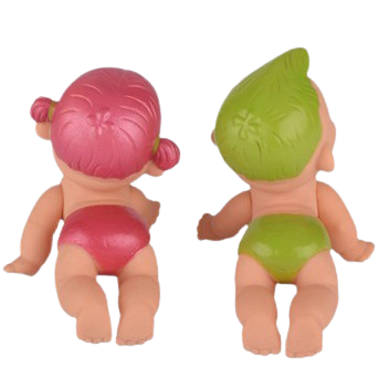 Búp Bê Nhựa Bé leo núi 9 cm 3.5 inch mắt 3D Doll (Hàng tồn kho)​​​​​​​