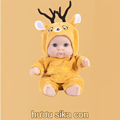 Búp Bê Tái Sinh Nhựa Mềm 18 cm 7 inch mắt 3D  Vinyl Reborn Baby Doll