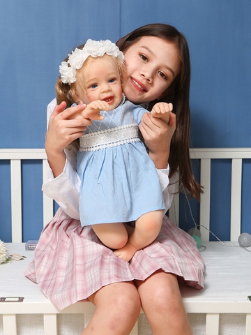 [Đủ mẫu] Búp Bê  Thân Gòn  Mềm Mại 60 cm = 24 inch Reborn Silicon Vinyl Doll