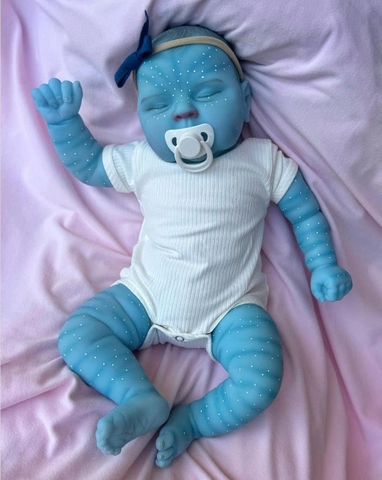Búp Bê Thân Gòn + Thân Nhựa Mềm Mại 48 cm = 18 inch Reborn Silicon Vinyl Doll