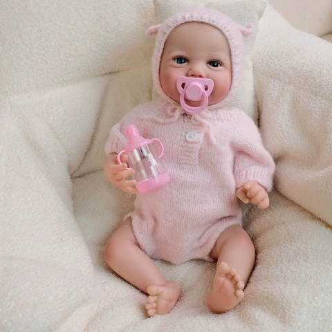 {Đủ Mẫu} Búp Bê Tái Sinh Thân Gòn + Thân Nhựa Mềm Mại 50 cm = 19 inch NPK Reborn Silicon Vinyl Doll