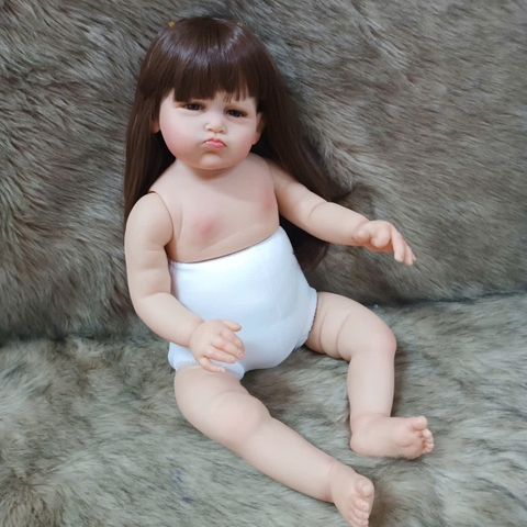 [Đủ mẫu] Búp Bê  Thân Gòn  Mềm Mại 60 cm = 24 inch Reborn Silicon Vinyl Doll