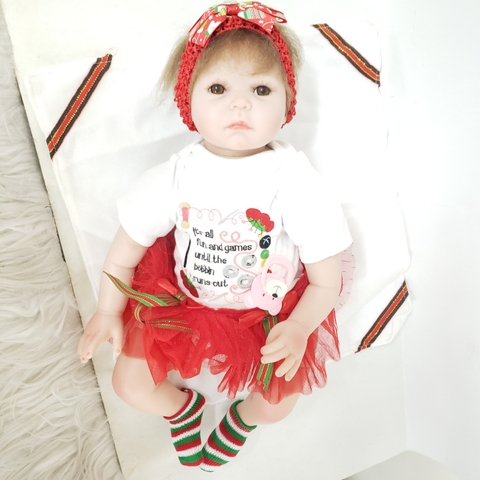 (Đủ mẫu) Búp Bê 55 cm = 22 inch Thân Gòn NPK Reborn Vinyl Doll (Hàng Tồn Kho}