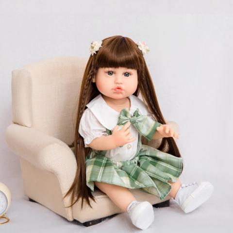 {Đủ Mẫu} Búp Bê 55 cm = 22 inch Thân Nhựa  Reborn Vinyl Doll