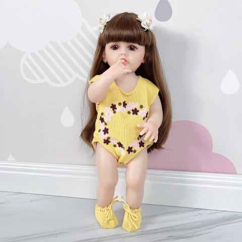 {Đủ Mẫu} Búp Bê 55 cm = 22 inch Thân Nhựa  Reborn Vinyl Doll