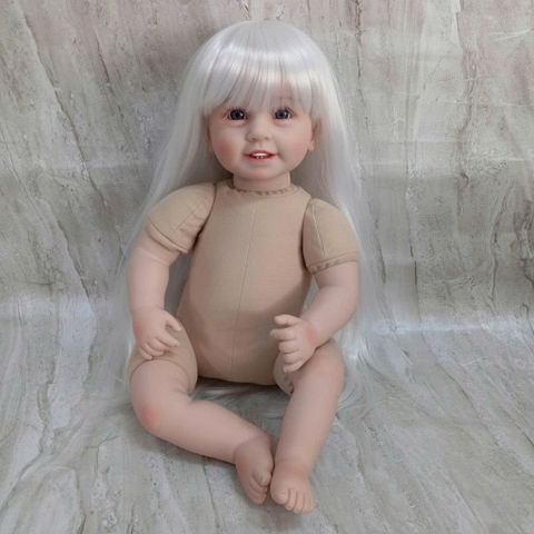 [Đủ mẫu] Búp Bê 55 cm = 22 inch Thân Gòn Mềm Mại  Reborn Silicon Vinyl Doll