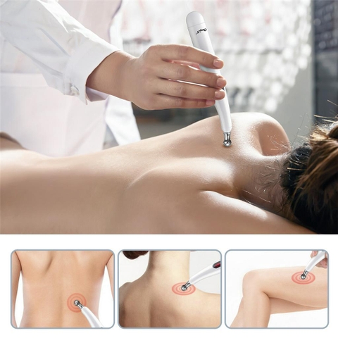 Bút Massage Châm Cứu Xung Điện Trị Liệu 912SR 5 Đầu Dò Sạc USB Làm Giảm Đau Nhức Hiệu Quả PVN6539