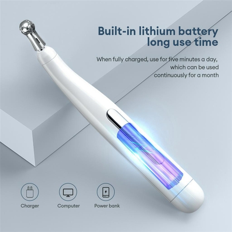 Bút Massage Châm Cứu Xung Điện Trị Liệu 912SR 5 Đầu Dò Sạc USB Làm Giảm Đau Nhức Hiệu Quả PVN6539