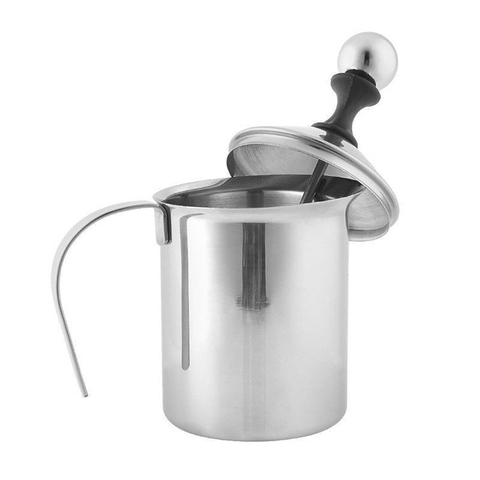 Ca Đánh Sữa Lạnh Tạo Bọt Sữa Đa Năng, CA SỤC  Inox 304 Double Mesh Milk Frother