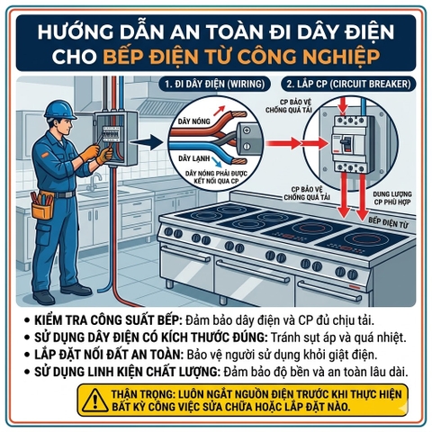 {Đủ Mẫu} Bếp Điện Từ và Hồng Ngoại Công Nghiệp Cho Nhà Hàng