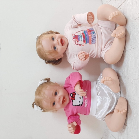 [Đủ mẫu] Búp Bê  Thân Gòn  Mềm Mại 60 cm = 24 inch Reborn Silicon Vinyl Doll