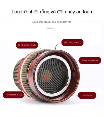 Combo Cốc Phù Dương Xông Hơ Tặng 54 Nhang Ngải, Bản Đồ Huyệt Trị Hàn Ẩm Massage, Giác Hơi, Cạo Gió, Chải Thông Kinh Lạc PVN6783